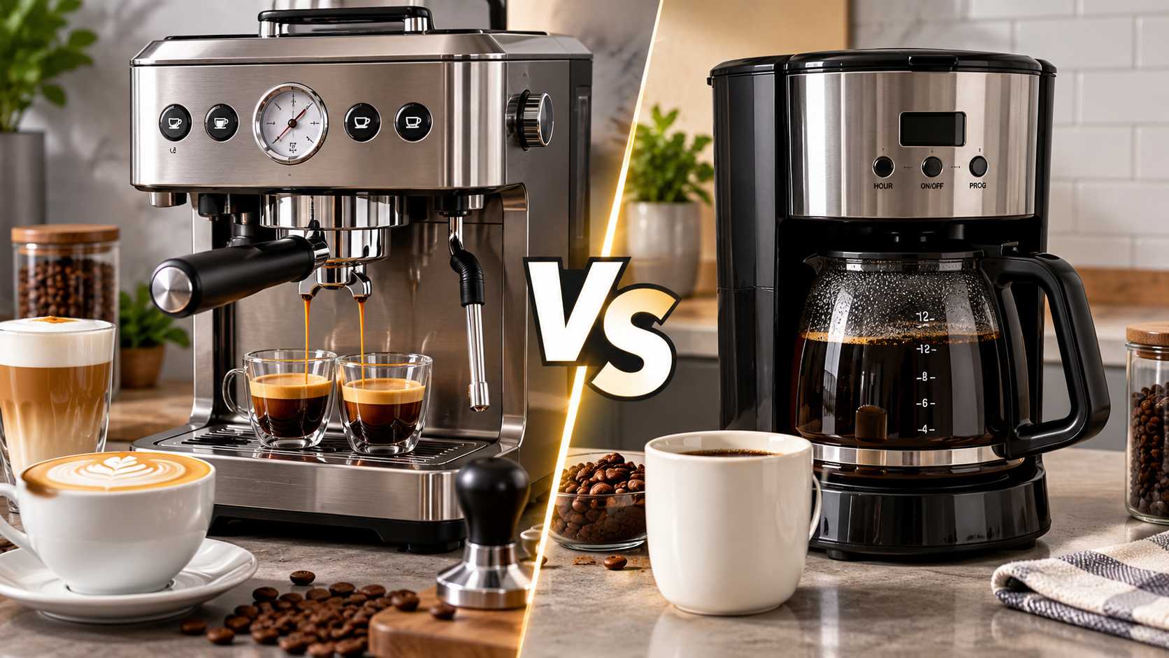 Espresso Machine vs Coffee Maker