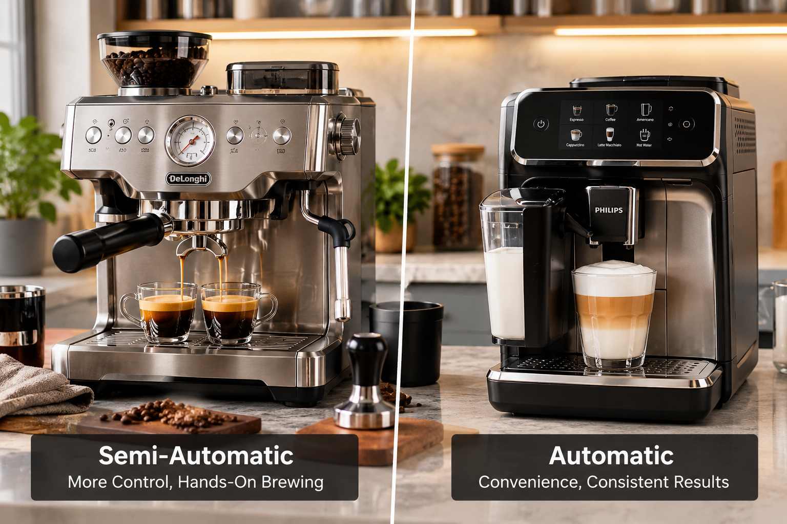 Semi-Automatic vs Automatic Espresso Machines